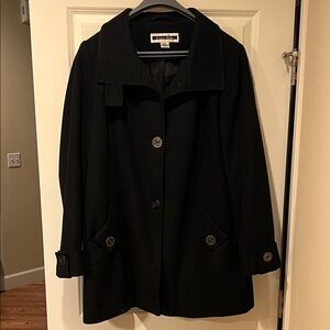 Women's Black Wool Coat